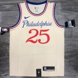 Philadelphia 76ers City Edition  White #25 SIMMONS 1:1 Quality NBA  Season Jerseys 2020