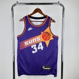 Phoenix Suns Retro City Edition Purplr #34 BARKLEY 1:1 Quality NBA Jerseys 2023