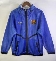 Barcelona Windbreaker  Blue 1:1 Quality Soccer Jersey  26-27