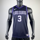 Phoenix Suns City Edition Purplr #3 PUAL 1:1 Quality NBA Jerseys 2018