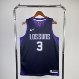 Phoenix Suns City Edition Purplr #3 PUAL 1:1 Quality NBA Jerseys 2018
