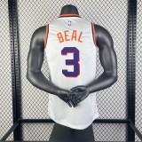 Phoenix Suns White #3 BEAL 1:1 Quality NBA Jerseys 2024
