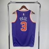 Phoenix Suns Purple #3 PUAL :1 Quality NBA Jerseys 2023