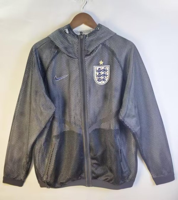 England Windbreaker Black 1:1 Quality Soccer Jersey  26-27 （2026）