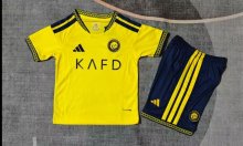 Al-Nassr FC  Home  kids  Fans 1:1 Quality Soccer Jersey   26-27