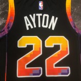 Phoenix Suns Black #22 AYTON 1:1 Quality NBA Jerseys 2023