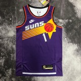 Phoenix Suns Retro purple #1 BOOKER 1:1 Quality NBA Jerseys 2023