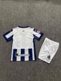 Real Sociedad  Home Kids  1:1 Quality Soccer Jersey 26-27