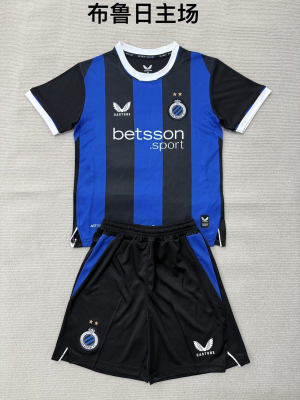 Brugge Home Fans   1:1 Quality Soccer Jersey 26-27 (Kids and Man 16-2XL )