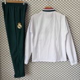 Real Madrid  Windbreaker Sets With pants  White 1:1 Quality Soccer Jersey  26-27