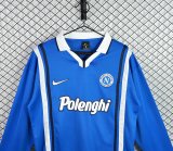 Retro Napoli Home Long Sleeve  1:1 Quality Soccer Jersey 1997-1998