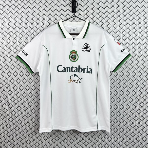 Racing Santander Home Fans  1:1 Quality Soccer Jersey 1998-2001