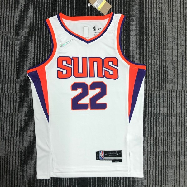 Phoenix Suns White #22 AYTON 1:1 Quality NBA Jerseys 75 year