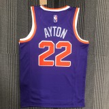 Phoenix Suns Purple #22 AYTON 1:1 Quality NBA Jerseys 75 year