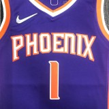 Phoenix Suns Purple #1 BOOKEN 1:1 Quality NBA Jerseys 75 year