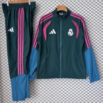 Real Madrid  Windbreaker Sets With pants  White 1:1 Quality Soccer Jersey  26-27