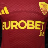 Roma Home Player 1:1 Quality Soccer Jersey  26-27