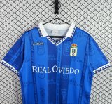 Retro Real Oviedo Home Fans  1:1 Quality Soccer Jersey  1997-1998