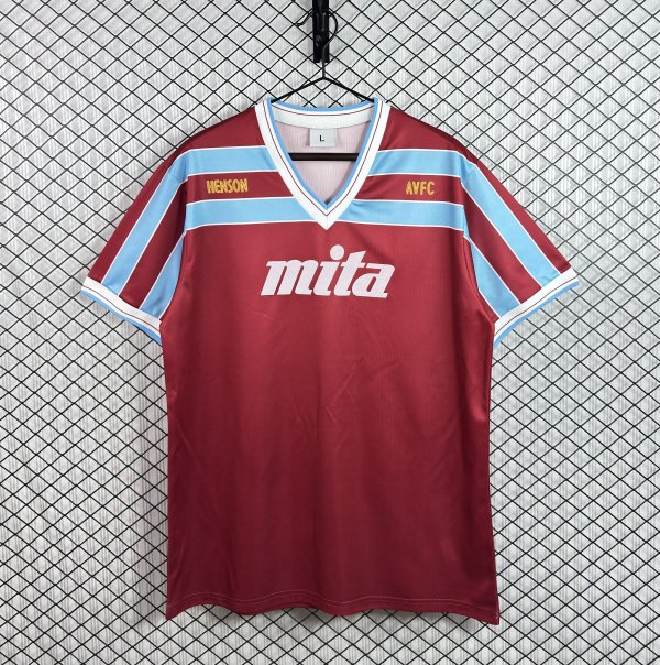 Retro Aston Villa Home 1:1 Quality Soccer Jersey  1985-1987