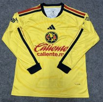 Club America Home Long Sleeve  Fans 1:1 Quality Soccer Jersey   26-27