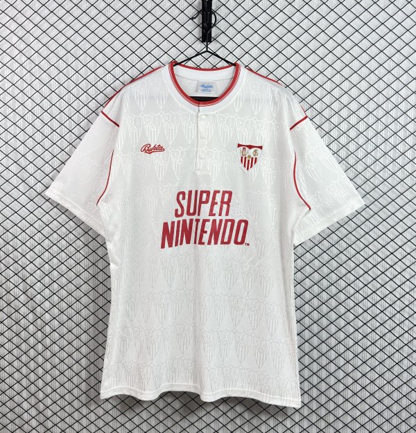 Retro Sevilla home  1:1 Quality Soccer Jersey  1991-1992