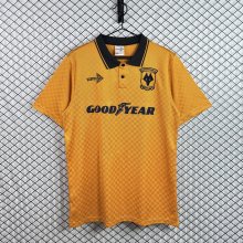 Retro Wolves Home Fans  1:1 Quality Soccer Jersey 1990-1991