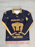 Pumas Away Fans Long Sleeve 1:1 Quality Soccer Jersey  26-27
