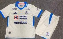 Cruz Azul  Away Kids  Fans 1:1 Quality Soccer Jersey 26-27