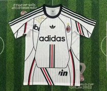 AC Adidas Clover T-shirt  white 1:1 Quality Soccer Jersey  26-27