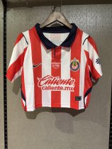 Chivas (Guadalajara ) Home  cheerleading   Women  Fans 1:1 Quality Soccer Jersey  26-27
