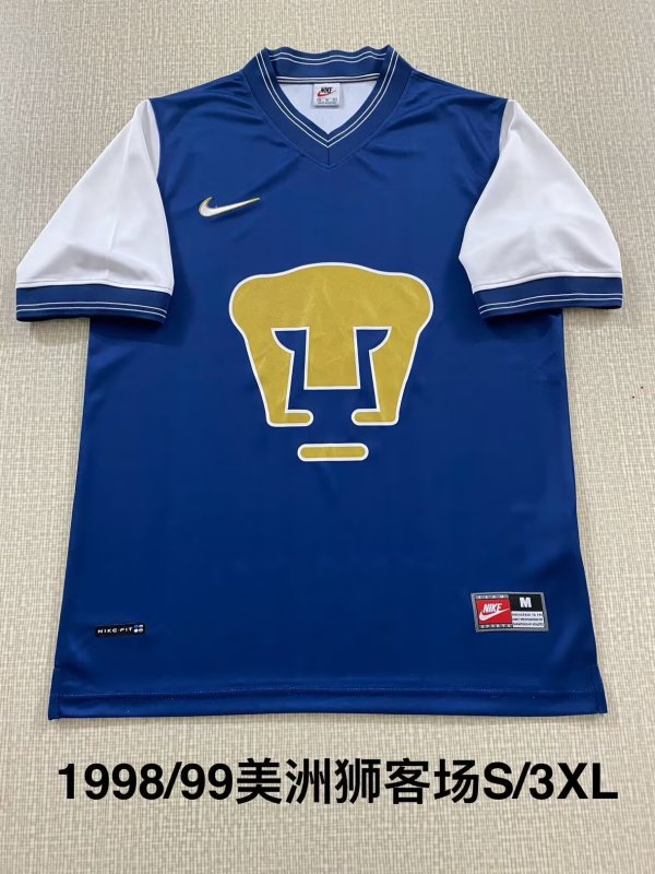 Retro Pumas  Home 1:1 Quality Soccer Jersey   1998-1999