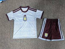 Aston Villa Third Away Fans  Kids  1:1 Quality Soccer Jersey 26-27