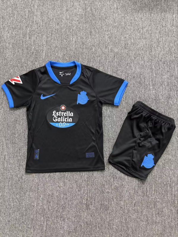 Deportivo La Coruna  Away Kids  Fans 1:1 Quality Soccer Jersey 26-27