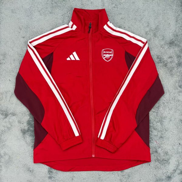 Arsenal Windbreaker waterproof  Red 1:1 Quality Soccer Jersey 26-27