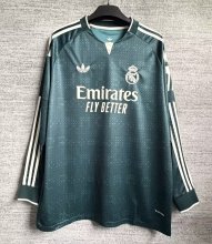 Real Madrid  Away  Long Sleeve Fans 1:1 Quality Soccer Jersey  26-27 ( S-5XL )