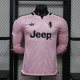 Juventus Away  Long Sleeve Pink  Player 1:1 Quality Soccer Jersey  26-27