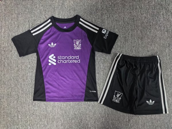 Liverpool Goalkeeper   Kids Fans 1:1 Quality Soccer Jersey 26-27