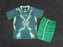 Wolfsburg Home Kids Fans  1:1 Quality Soccer Jersey  26-27