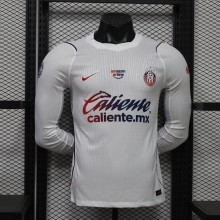 Chivas (Guadalajara ) Away  Long Sleeve Player 1:1 Quality Soccer Jersey  26-27