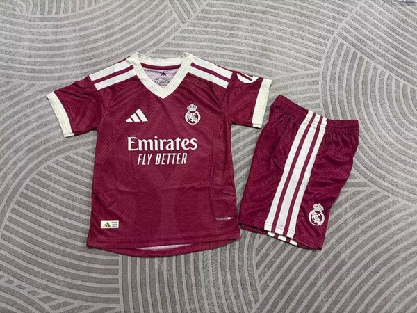 Real Madrid Third Away Player Kids 1:1 Quality Soccer Jersey  26-27