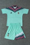 Retro Real Madrid With Pants Sets  Special Edition Fans Green 1:1 Quality Soccer Jersey  26-27