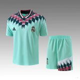 Retro Real Madrid With Pants Sets  Special Edition Fans Green 1:1 Quality Soccer Jersey  26-27