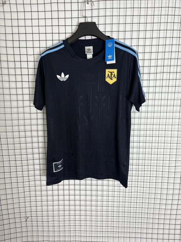 Argentina  Adidas Clover T-shirt Blue 1:1 Quality Soccer Jersey  26-27