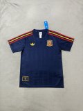 spain Adidas Clover T-shirt Blue 1:1 Quality Soccer Jersey  26-27
