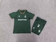SV Werder Bremen Away Kids   Fans 1:1 Quality Soccer Jersey  26-27