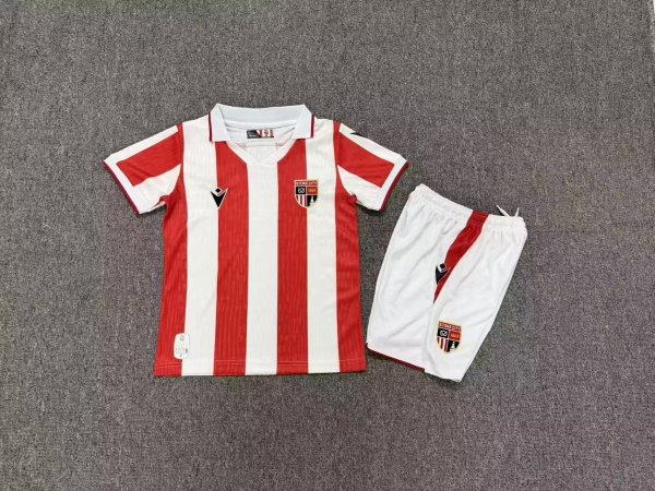 Stoke City  Home Kids Fans 1:1 Quality Soccer Jersey  26-27