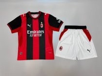 AC Milan Home Kids  Player 1:1 Quality Soccer Jersey 26-27