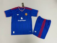 Manchester United  Away Kids Player 1:1 Quality Soccer Jersey 26-27