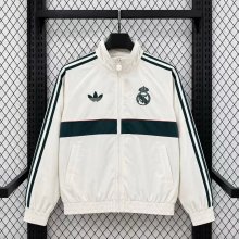 Real Madrid Windbreaker White 1:1 Quality Soccer Jersey 26-27