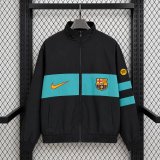 Barcelona Windbreaker  Black  1:1 Quality Soccer Jersey 26-27